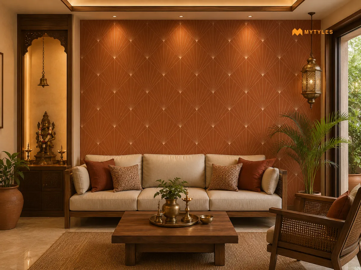 Terracotta Wall Tiles for an Indian Earthy Look